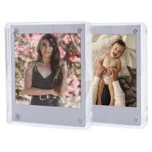 Instax 2 Adet Square Kare Film Uyumlu Mıknatıslı Pleksi Resim Çerçevesi