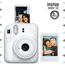 Instax Mini 12 Beyaz Fotoğraf Makinesi ve Fotoğraf Çerçeve Seti