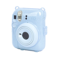 Instax Mini 12 Mavi Fotoğraf Makinesi 10'lu Film Kıskaçlı Resim Standı ve Silikon Kılıf Seti