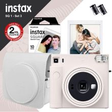 Instax SQ1 Beyaz Fotoğraf Makinesi ve Hediye Seti
