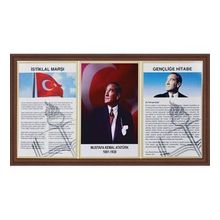 İnter INT-750-5L 50 x 100 Lamine Atatürk Çerçevesi