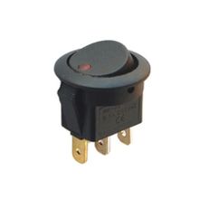 İntercom IC-132 Yuvarlak 3 Pinli 220 Volt Nokta Işıklı Açma-Kapama Anahtarı