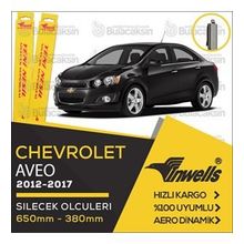 Inwells 2012-2017 Chevrolet Aveo Sedan Muz Silecek Takımı