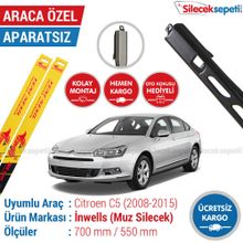 Inwells Citroen C5 2008-2015 Muz Silecek Takımı