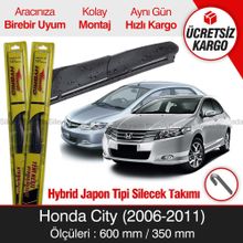 Inwells Honda City Hybrid 2006-2011 Silecek Takımı