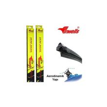 Inwells Kia Rio 2012-2017 650 mm 400 mm Aparatsız Muz Silecek Takımı