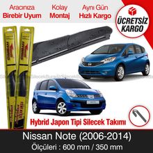 Inwells Nissan Note Hybrid 2006-2014 Silecek Takımı