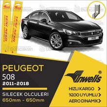 Inwells Peugeot 508 2011 2017 Ön Muz Silecek Takımı