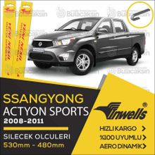 Inwells Ssangyong Actyon Sports 2008-2011 Muz Silecek Takımı