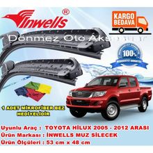 Inwells Toyota Hilux 2005-2012 Muz Silecek Takımı