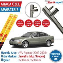 Inwells Volkswagen Passat B5 2002-2005 Muz Silecek Takımı
