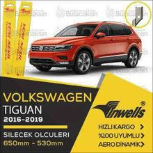 Inwells Volkswagen Tiguan 2016-2019 Muz Silecek Takımı