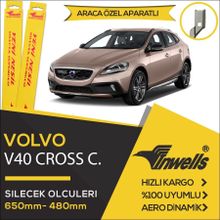 Inwells Volvo V40 Cross 2013-2017 Ön Muz Silecek Takımı
