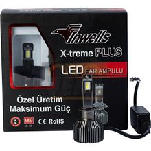 Inwells X-Treme Plus H7 15000 Lümen Arıza Işığı Yakmaz Siyah Led Xenon