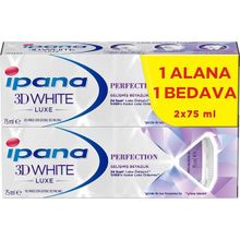 İpana 3D 2x75 ml White Luxe Perfection Gelişmiş Beyazlık Diş Macunu