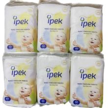 İpek 6x60 Adet Bebek Temizleme Pamuğu