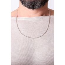İpek Silver 925 Ayar Gümüş Toplu Zincir Erkek Zincir Kolye Silver