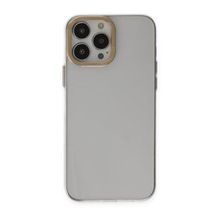 iPhone 13 Pro Anka PC Sert Metal - Şeffaf Cep Telefonu Arka Kapak