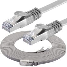 IRENIS CAT7 Gri 1 metre Yassı FTP Ethernet Network Lan İnternet Kablosu