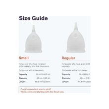 Irie Adet Kabı Regl Kabı Menstrüel Kap Menstrual Cup Alman Medikal Silikon (Small) - Option-1 - Beyaz