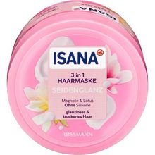 Isana 3 in 1 İpeksi Parlaklık Manolya ve Lotus Özlü 250 ml Saç Maskesi