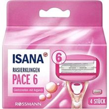 Isana 6 Bıçaklı 4 Adet Kadınlar için Yedek Tıraş Bıçağı