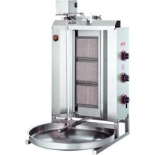 Işıkgaz Silverinox 3 Radyanlı Doğalgazlı Üstten Motorlu Döner Ocak
