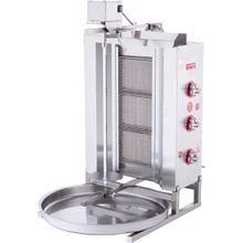 Işıkgaz Silverinox Doğalgazlı 3 Radyanlı Üstten Motorlu Döner Ocağı