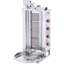 Işıkgaz Silverinox Doğalgazlı 4 Radyanlı Üstten Motorlu Döner Ocağı