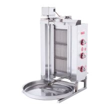 Işıkgaz Silverinox Lpg Tüplü 3 Radyanlı Üstten Motorlu Döner Ocağı