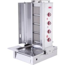 Işıkgaz Silverinox Lpg Tüplü 4 Radyanlı Alttan Motorlu Döner Ocağı