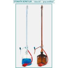 İsolab 019.05.010 10 ml Otomatik Amber PTFE Ara Musluklu As Kalite Büret