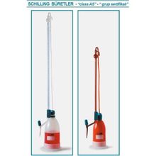 İsolab 020.05.025 25 ml Otomatik Şilling Amber As Kalite Beyaz Skala Büret