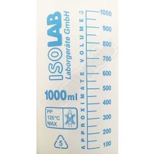 İsolab 1000 ml Beher Mavi Skala Ölçü Kabı