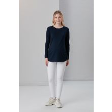 Işşıl 0362 Viskon Körüklü Düz Hamile Uzun Kol T-shirt