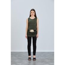 Işşıl 4542 Askılı Kol Çizgili Bakan Bebek Hamile T-Shirt