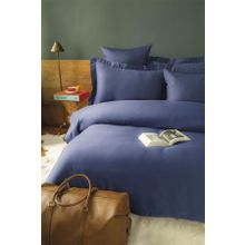 Issimo Home Simply Lacivert King Size Pamuk Saten Nevresim Takımı