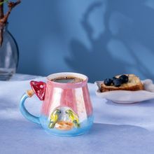 İstanbul Porselen Tropikal 400 ml Pembe Kupa