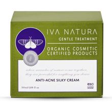 Iva Natura 50 ml Kara Kafes Otu ve Ardıç Yaprağı Özlü Organik Yağlı Ciltler İçin Akne Karşıtı Krem