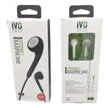 Ivotech K7 Stereo Earphone Siyah Beyaz Kablolu Kulaklık