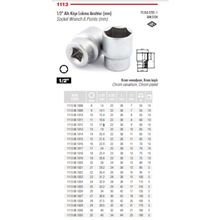 İzeltaş 1108060019 1/2'' 19 mm Altı Köşe Derin Lokma Anahtar