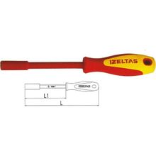 İzeltaş 4773190080 1000 V 8 mm Süngüsü İzoleli Lokma Uçlu Tornavida