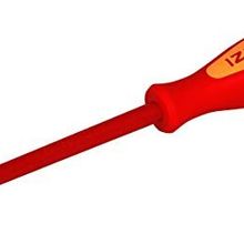 Izeltaş Elektrikçi Izoleli Düz Uçlu Tornavida, 1000 V, Sarı/Kırmızı, 4 X 100 Mm Tornavida