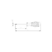 İzeltaş Kraft 4.5x300 mm Süngüsü Uzun Yıldız Tornavida