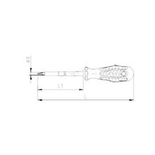İzeltaş Rod 6x100 mm Yıldız Tornavida