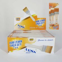 İzmir Fırça No: 2-4-6 Luna Hobi Zemin Fırça Seti