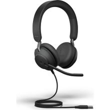 Jabra Evolve2 40 MS Stereo Siyah Headset Saç Bandı Kulaklık