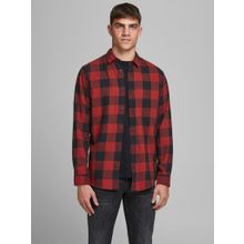 Jack & Jones 12181602 Ekoseli Kırmızı Erkek Gömlek