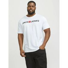 Jack & Jones 12184987 Carp Logo Büyük Beden Erkek Tişört