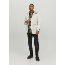 Jack & Jones 12211896 Jjetıko Parka Sn Bej Erkek Kapüşonlu Mont
